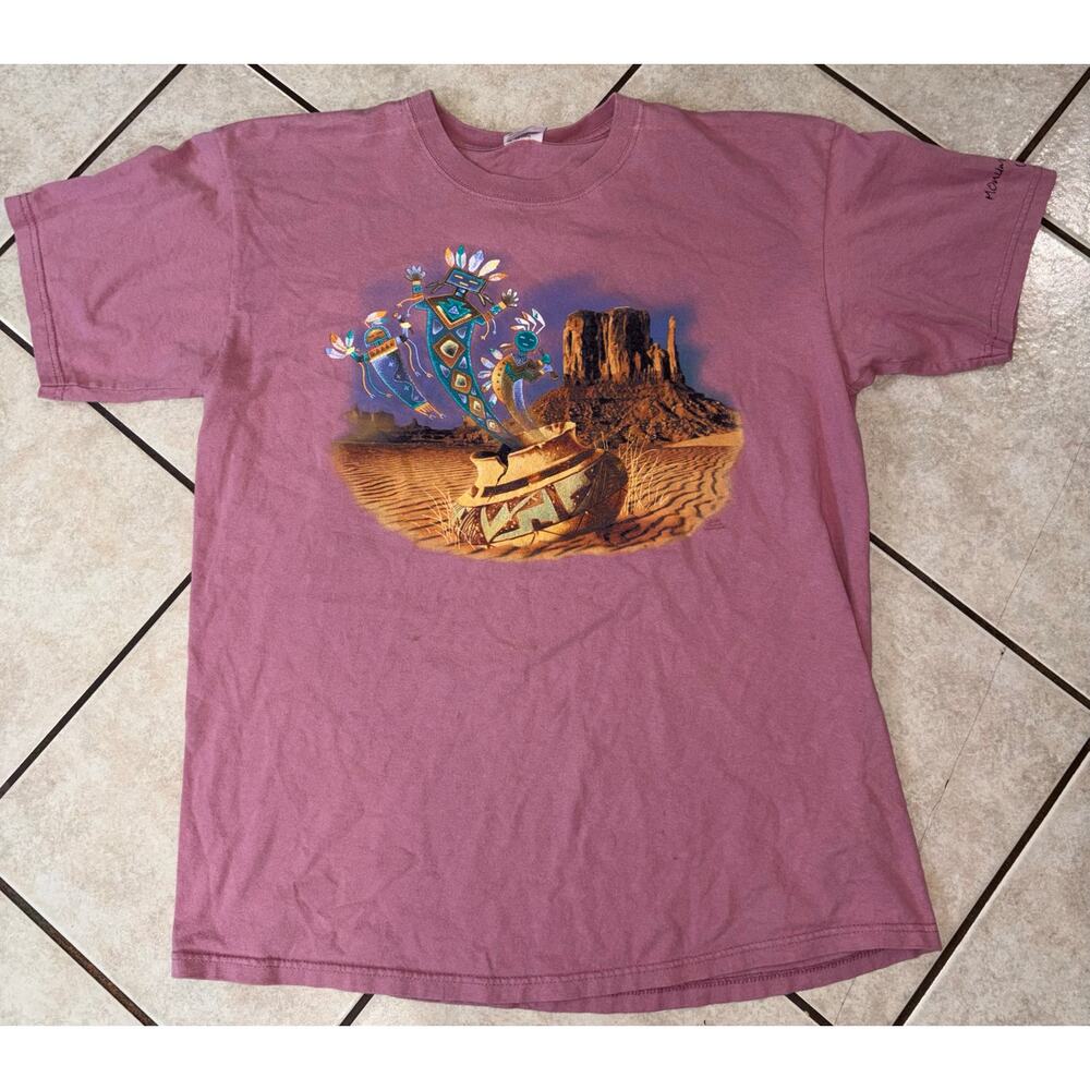 Vintage 2001 Arizona Monument Valley USA t shirt Anvil size large